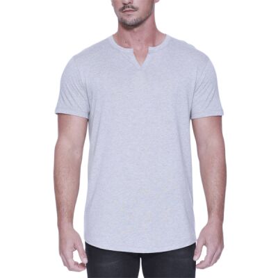 Men's Cotton/Modal Slit V-Neck Thumbnail