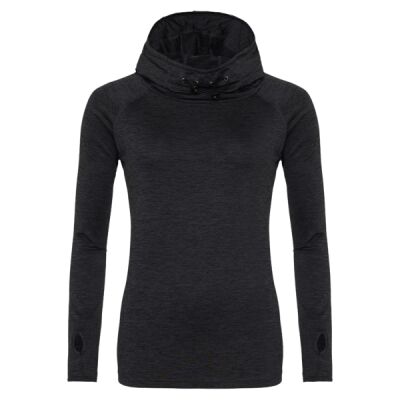 Ladies' Cool Cowl-Neck Long-Sleeve T-Shirt Thumbnail
