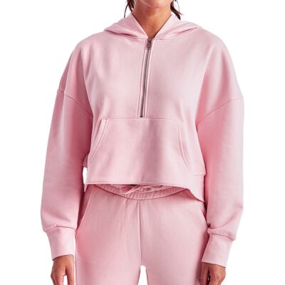 Ladies' Alice Half-Zip Hooded Sweatshirt Thumbnail