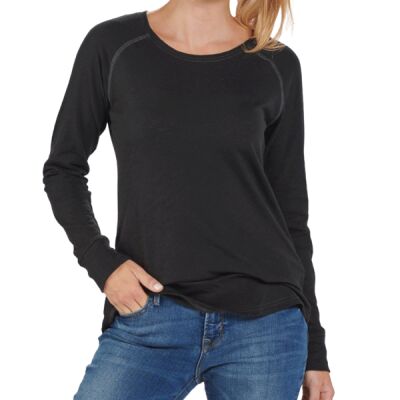 Ladies' Payton Preppy Patch Long-Sleeve T-Shirt Thumbnail
