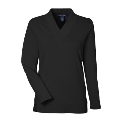 Ladies' Raleigh Shawl Collar Knit Top Thumbnail