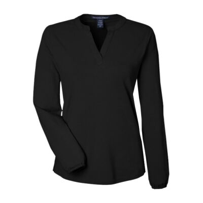 Ladies' Raleigh Half-Placket Knit Top Thumbnail