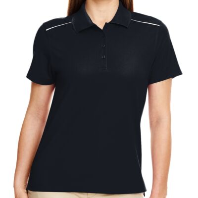Women's Radiant Performance Piqué Polo with Reflective Piping Thumbnail