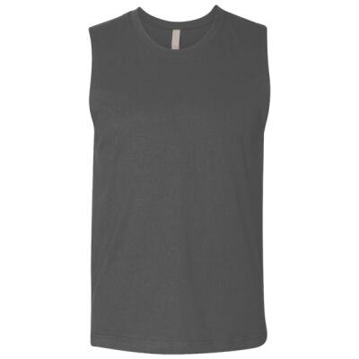 Unisex Heavyweight Cotton Garment-Dyed Mid-Length Muscle Tee Thumbnail