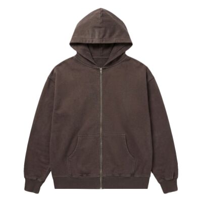 Unisex Max Heavy Fleece Garment-Dyed Full-Zip Hooded Sweatshirt Thumbnail