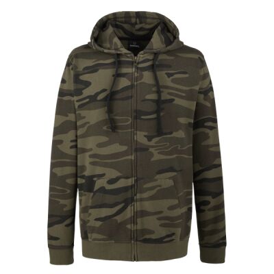 Men's Camo Full-Zip Hooded Sweatshirt Thumbnail