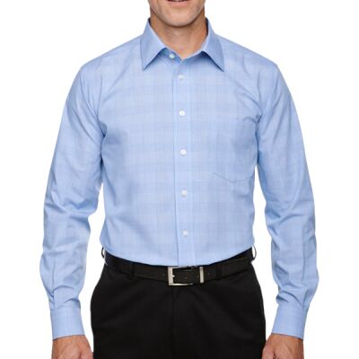 Men's Crown Collection® Glen Plaid Woven Shirt Thumbnail