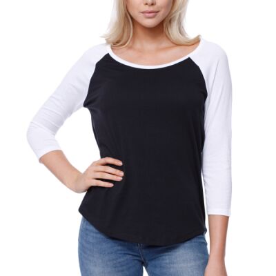 Ladies' CVC Long-Sleeve Raglan Thumbnail