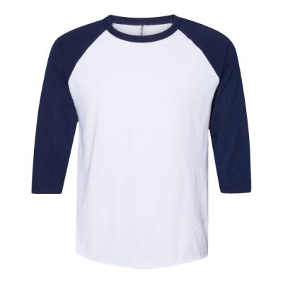 Premium Blend Ringspun Three-Quarter Sleeve Raglan Baseball T-Shirt Thumbnail