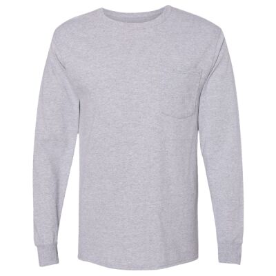 Adult Workwear Long-Sleeve Pocket T-Shirt Thumbnail