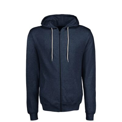 Unisex Retro Heather Full-Zip Hooded Sweatshirt Thumbnail