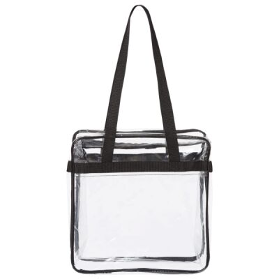 Clear Tote with Zippered Top Thumbnail