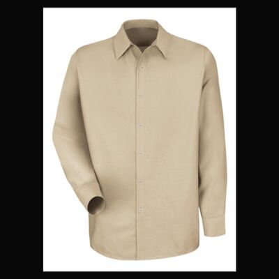Men's Tall Specialized Pocketless Long Sleeve Work Shirt Thumbnail