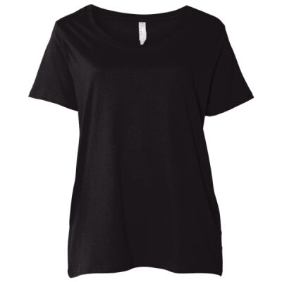 Curvy Collection Women's Scoopneck Premium Jersey Tee Thumbnail