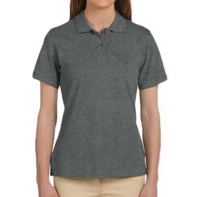 Ladies' 6 oz. Ringspun Cotton Piqué Short-Sleeve Polo Thumbnail
